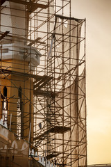 Mosque in Dubai undergoing repair