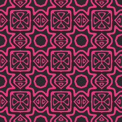 Seamless background pattern with a variety of multicolored lines.