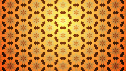 Background with a colorful, diverse cyclic pattern.