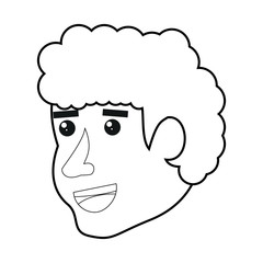 cartoon man icon
