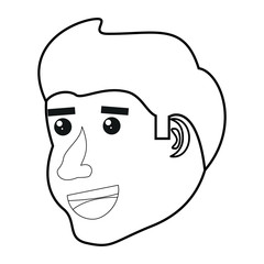 cartoon man icon