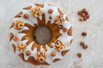 Karotten Nuss Napfkuchen 