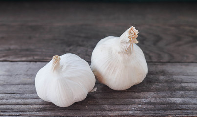 Two garlic bulbs for cooking and warding off evil spirits