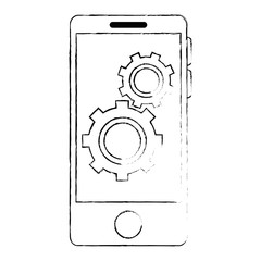 smartphone device with gears