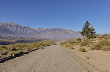 Owens Gorge road near Long Valley Dam and Lake Crowley Mono county, California