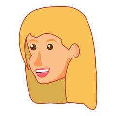 cartoon woman icon