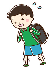 男の子　ランドセル　重い