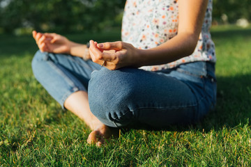 Yoga in the park