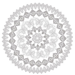 graceful mandala for your coloring book