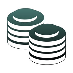 Disks storage database blue lines