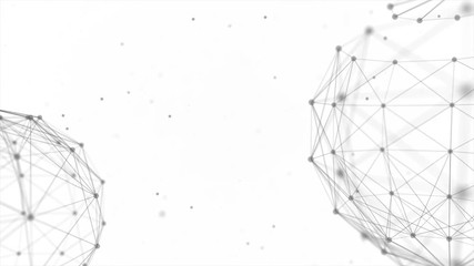 175. Earth globe rotating with plexus.Global digital connections.Network and exchange of data on the planet Earth. network sphere with moving numbers, lines and dots seamless loop animation - Powered by Adobe