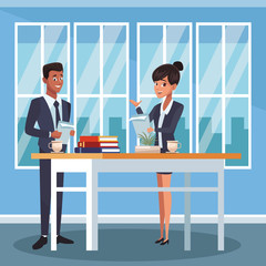 Business coworkers at office