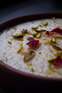 Kheer With Pistachio & Rose 