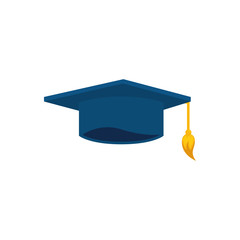 graduation hat isolated icon