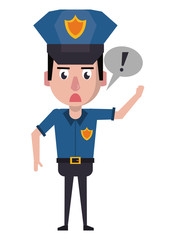Police officer cartoon
