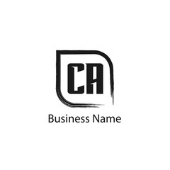 Initial Letter CA Logo Template Design