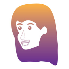 cartoon woman icon