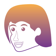 cartoon woman icon