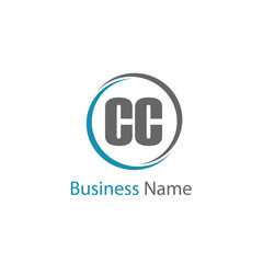 Initial Letter CC Logo Template Design