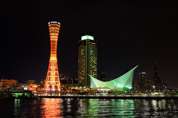 神戸港の夜景