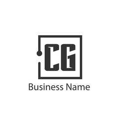 Initial Letter CG Logo Template Design