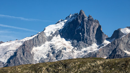 Sommet de la Meije et ses glaciers