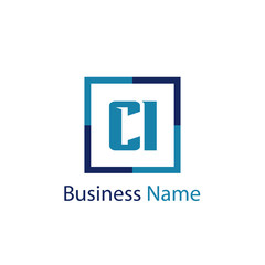 Obraz premium Initial Letter CI Logo Template Design