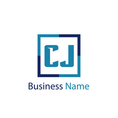 Initial Letter CJ Logo Template Design