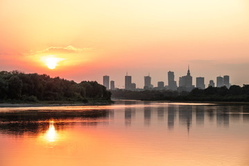 Sunset over Warsaw_1