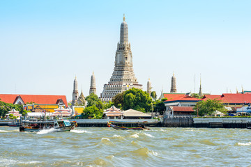 The major tourist attraction and Buddhist temple Wat Arun in Bangkok