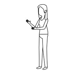 beautiful and young woman character