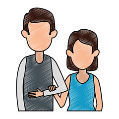 couple avatar characters icons