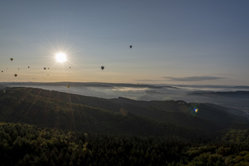 Happy ballooning over the west of Germany 