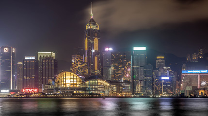 Obraz premium Hong Kong skyline from kowloon island,china