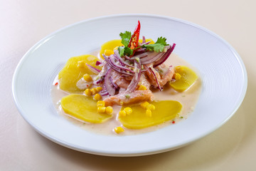 Ceviche with salmon