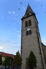 Fototapeta na wymiar Neustadtkirche St. Johannes Baptist in Warburg