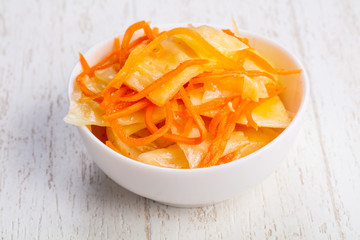 Tasty fermented cabbage