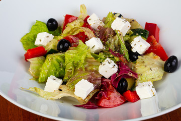 Delicious greek salad