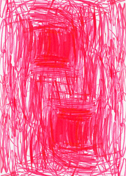 Creative texture for design. Hand drawn scibble red colored background.