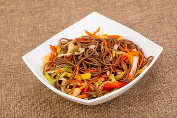Soba noodle with vegeetables