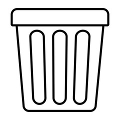 trash bucket icon