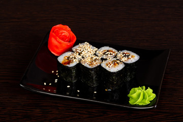 Japanese roll with eel