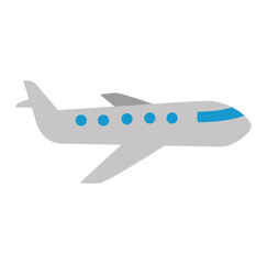 airplane flying isolated icon
