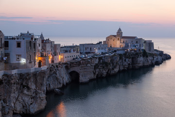 Fototapeta premium Vieste, Italian Vacation town in Foggia, Apulia 