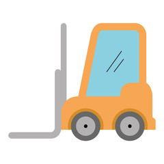 forklift vehicle isolated icon