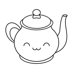 kawaii coffee pot icon
