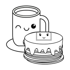 kawaii pancakes design