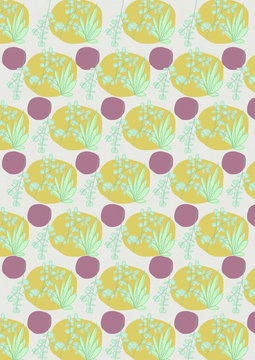motif eucalyptus pois