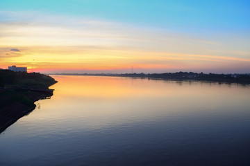 Evening light on the river.