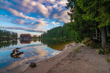 Fototapeta premium Mummelsee At Dawn, Black Forest / Schwarzwald Germany